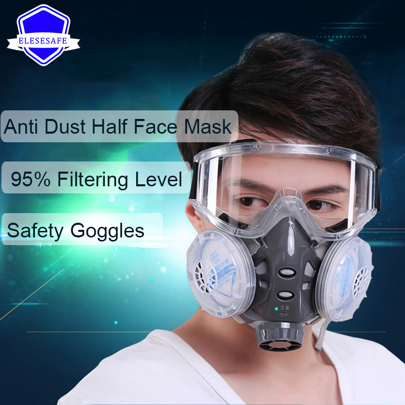 Sheet Face Mask Pack - Neue Anti-Staub-Maske, Vollgesichts-Atemschutzmaske, zwei 4-lagige Filter,