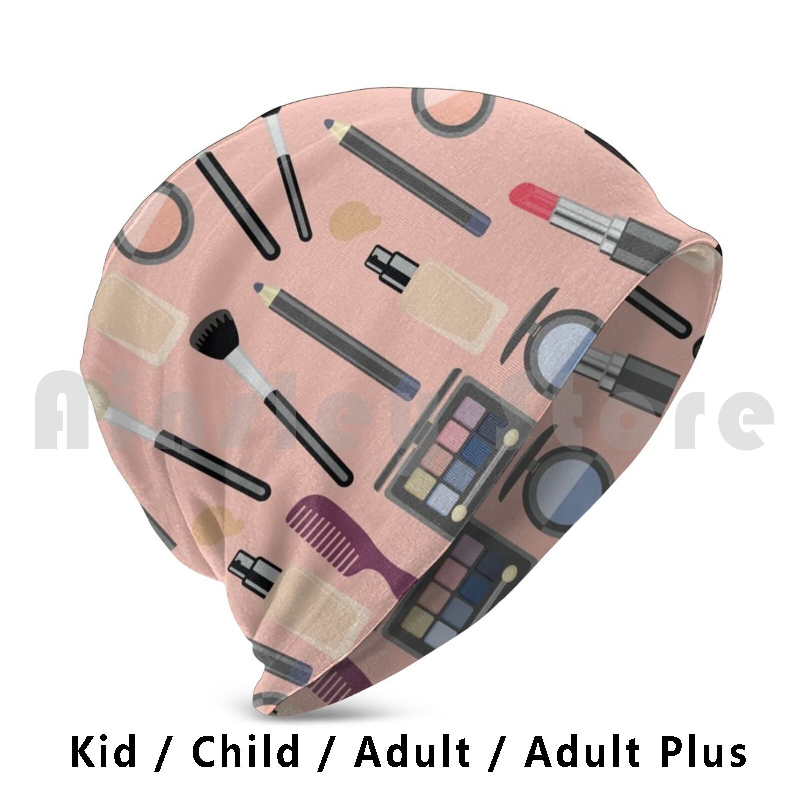 Beauty Makeup Vector - Make-up-Set, Mützen, Pullover, Kappe, bequemes Make-up-Set,