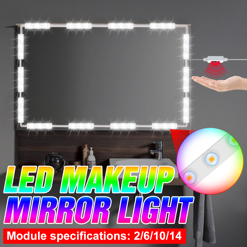 Beauty Makeup Desk - Make-up Spiegel Licht Eitelkeit Hand Sweep
