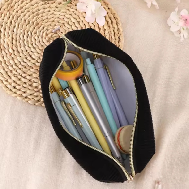 Beauty Makeup School - Tragbare Kosmetiktasche aus Cord mit Großer