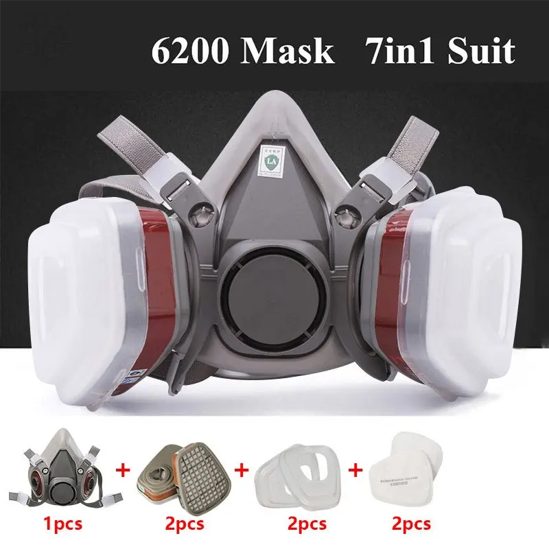 Sheet Face Mask Pack - 7-in-1 gasdichte Halbgesichtsmaske mit 6001 2091