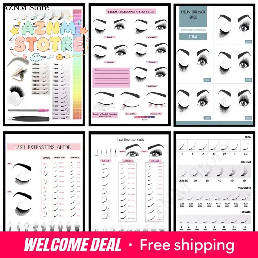 Beauty Makeup Hd - Leinwandbild HD-Druck Wandposter Wimpernverlängerungs-Anleitungsserie Wimpern-Techniker-Form Make-up-Raum