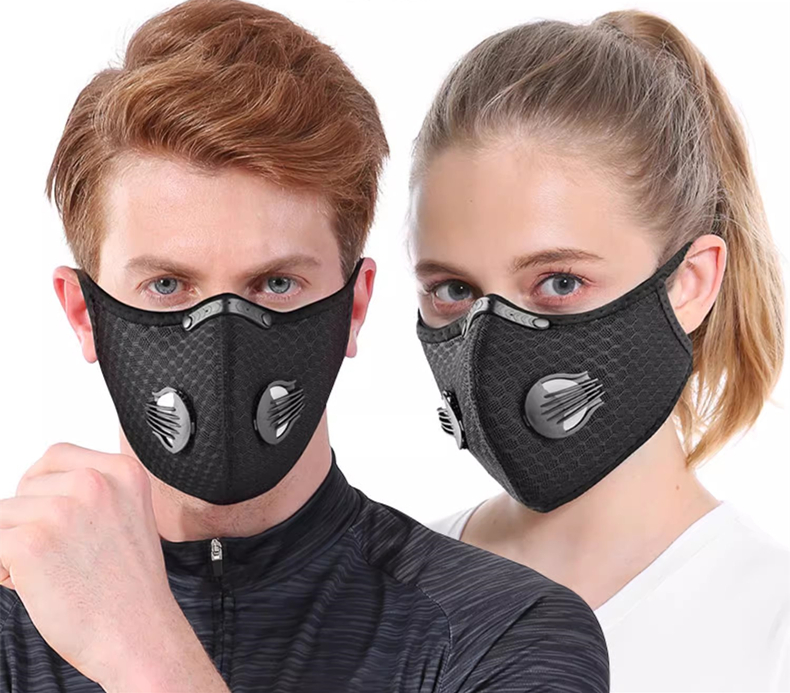 Sheet Face Mask Pack - Fahrradmaske Sport waschbar wiederverwendbar mit Filter