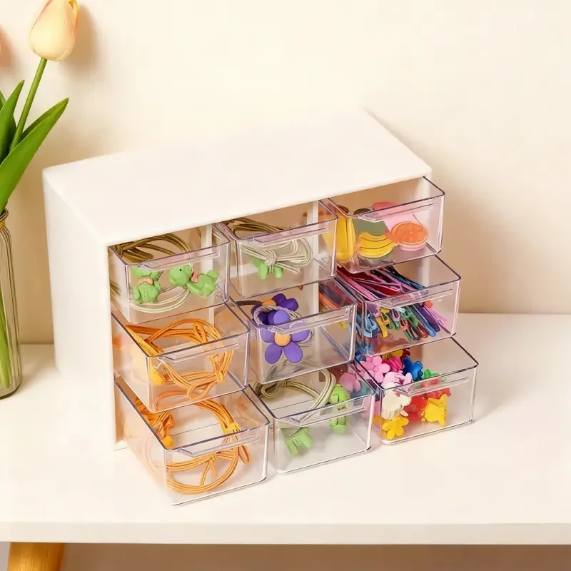 Beauty Makeup Desk - Aufbewahrungsbox aus Perlenmaterial. Die Aufbewahrungsbox im