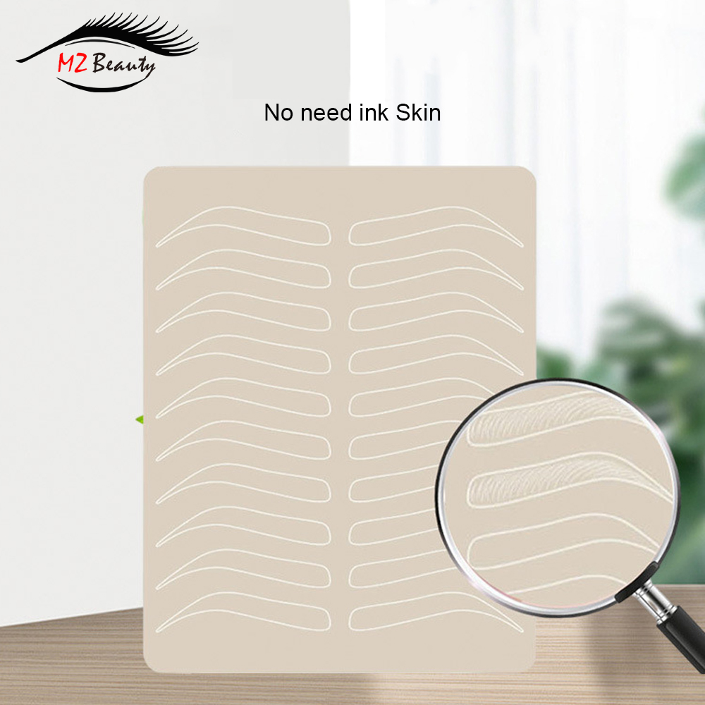 Beauty Makeup Training - No-Ink Latex Augenbrauen Übungshaut Blank Fake