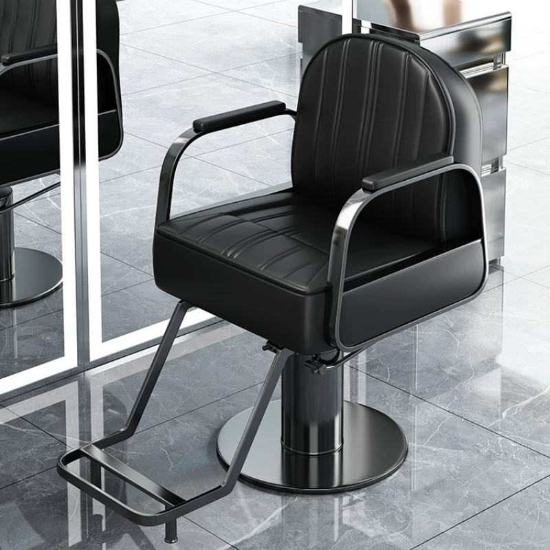 Beauty Works Makeup - Professioneller Friseurstuhl mit Liegefunktion für Styling,