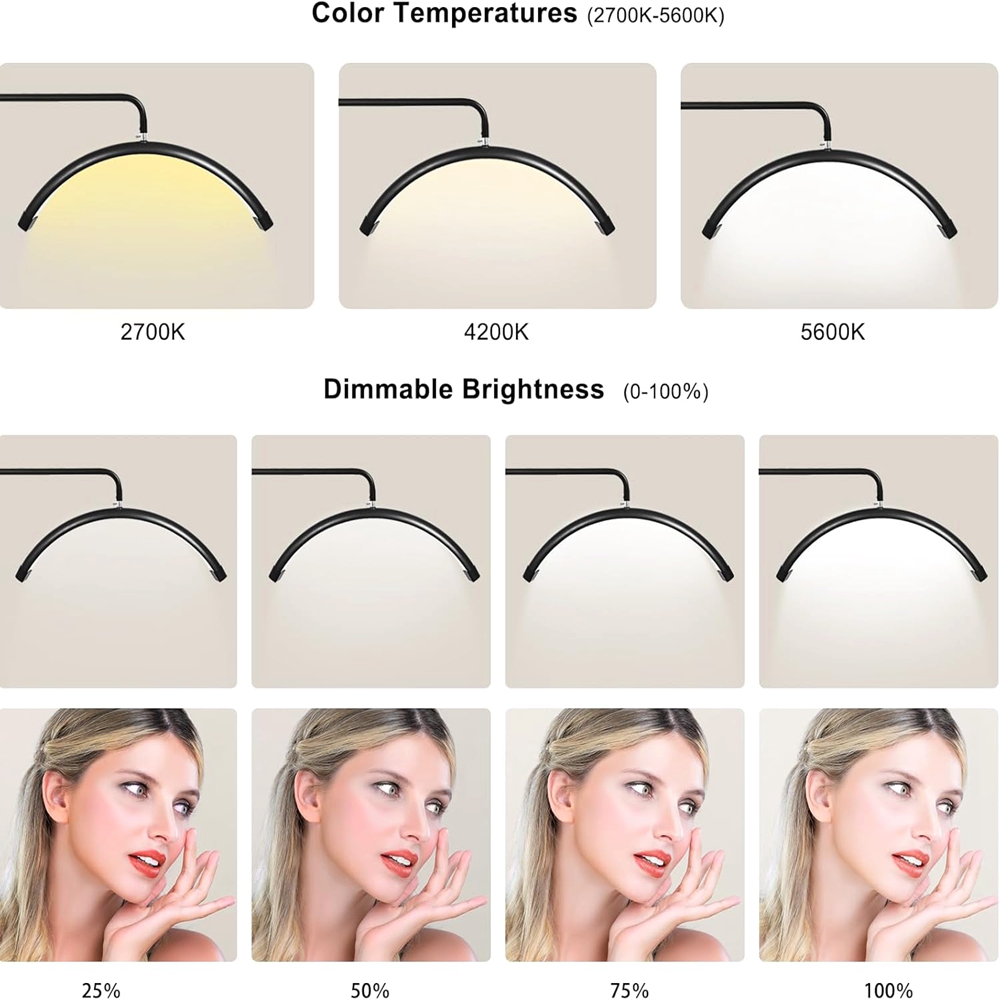 28 Zoll Halbmond-Wimpernlampe, – Beauty Makeup Hd Bewertung und Preis