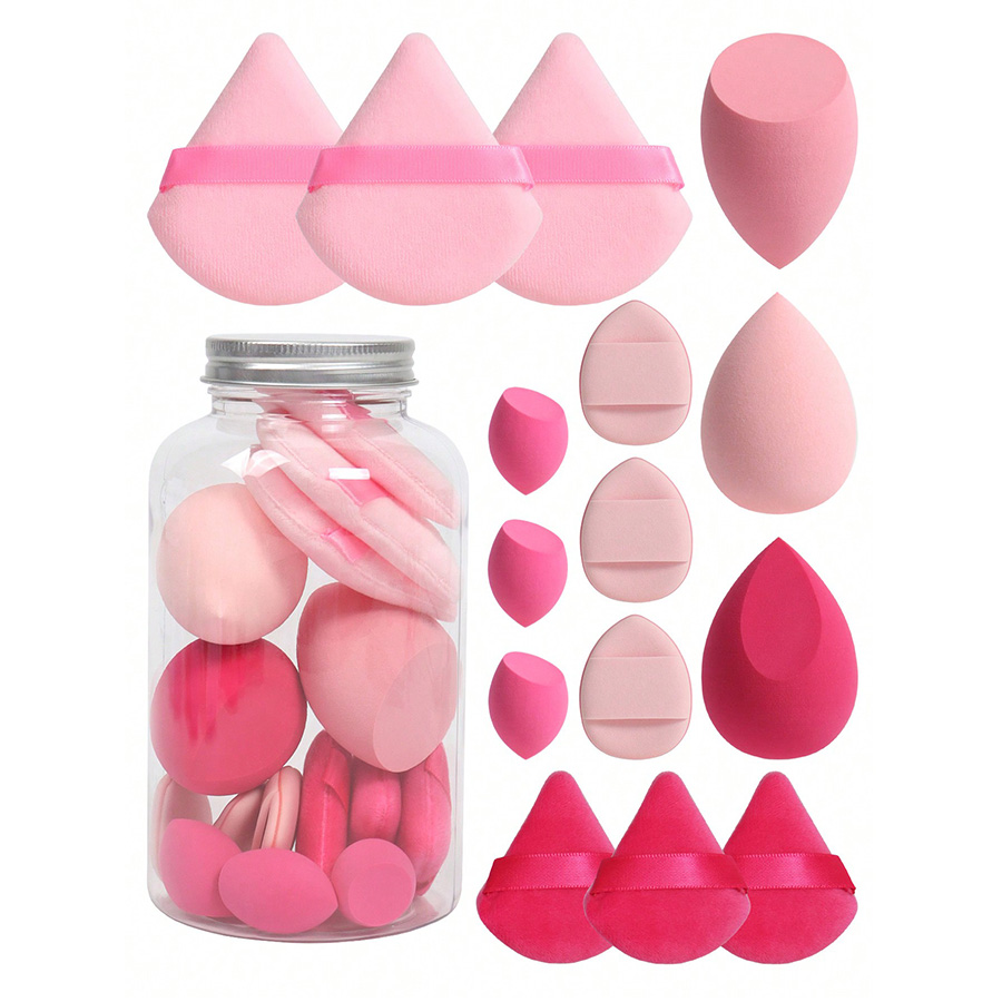 Set mit 15 Make-up-Schwämmen m – Beauty Makeup Desk Bewertung und Preis